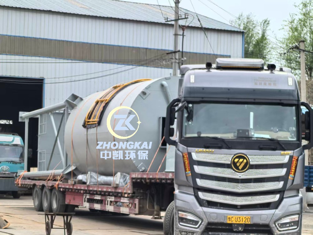 雙倉啟程！中凱環保兩套50m3石灰料倉順利裝車，奔赴甘肅巨化項目現場